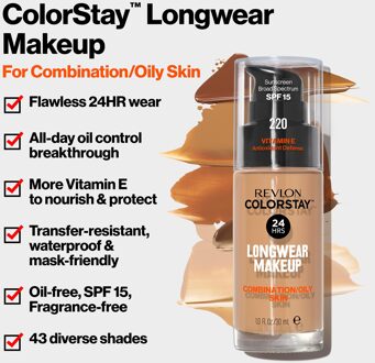 Colorstay Foundation With Pump - 300 Golden Beige (Oily Skin)