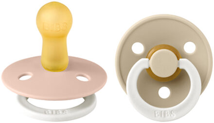 Colour Pacifier Glow In The Dark - Stage 2 Fopspeen - 6+ Maanden - 2 Stuks - Blush Glow / Vanilla Glow