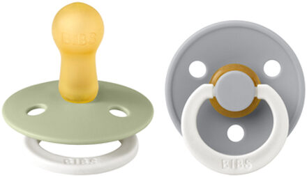 Colour Pacifier Glow In The Dark - Stage 2 Fopspeen - 6+ Maanden - 2 Stuks - Sage Glow / Cloud Glow