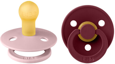 Colour Pacifier - Stage 1 Fopspeen - 0+ Maanden - 2 Stuks - Pink Plum / Elderberry