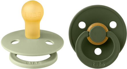 Colour Pacifier - Stage 1 Fopspeen - 0+ Maanden - 2 Stuks - Sage / Hunter Green Groen