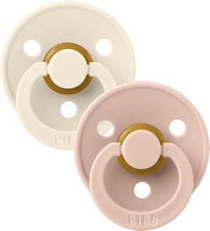 Colour Pacifier - Stage 2 Fopspeen - 6+ Maanden - 2 Stuks - Ivory / Blush