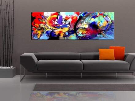Colourful Immersion Canvas Schilderij 150x50cm