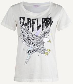 Colourful Rebel Clrfl rbl eagle classic tee Wit - S