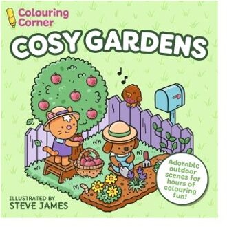 Colouring Corner: Cosy Gardens - Colouring Corner - Steve James