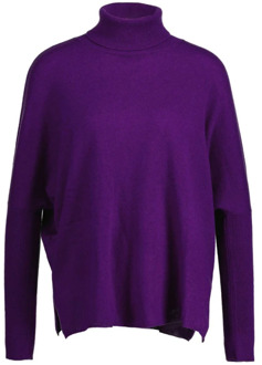 Coltrui - Stijlvol en Comfortabel Absolut Cashmere , Purple , Dames - L
