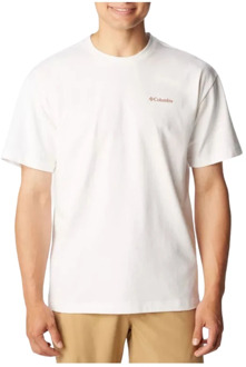 Columbia Burnt Lake Grafisch T-shirt Columbia , White , Heren - L,M,S
