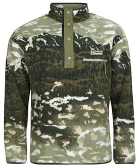 Columbia Fleece Jack Columbia HELVETIA II PRINTED HALF SNAP FLEECE" Kaki - S, M, L