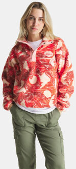 Columbia Helvetia II Printed Cropped Fleece Dames Rood - S