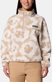Columbia Helvetia II Printed Cropped Fleece Dames Wit - S