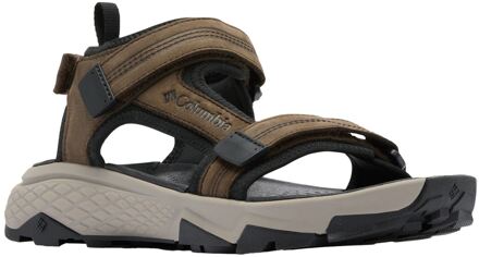 Columbia Peakfreak Rush Leren Heren Sandalen in Cordovan/Pebble Bruin