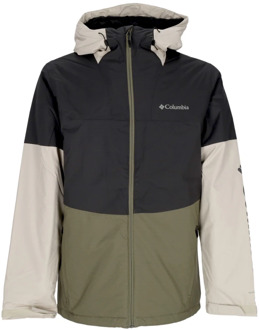 Columbia point park insulated outdoorjas grijs/bruin heren heren - L