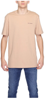 Columbia T-Shirts Columbia , Beige , Heren - 2Xl,Xl,L,M,S