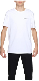 Columbia T-Shirts Columbia , White , Heren - 2Xl,Xl,L,M,S