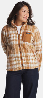 Columbia West Bend Print II Fleecevest Dames Bruin - L