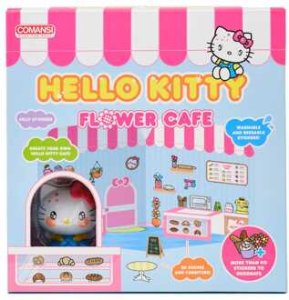 Comansi Hello Kitty and Friends Mini figure Sticker House Hello Kitty Flower Café