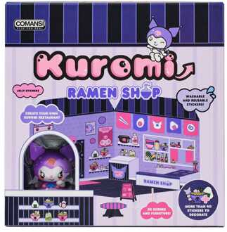 Comansi Hello Kitty and Friends Mini figure Sticker House Kuromi Ramen Shop