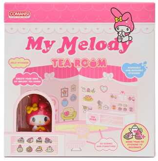 Comansi Hello Kitty and Friends Mini figure Sticker House My Melody Tea Room