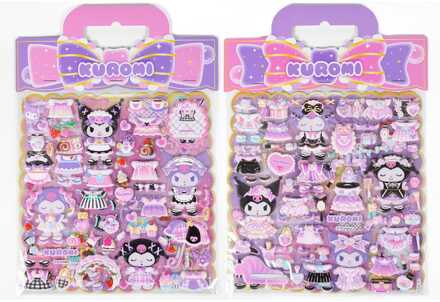 Comansi Hello Kitty and Friends Sticker Kuromi Puffy Assortment (10)