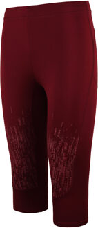 Combat Dames Burgundy Cropped Leggings Bourgogne