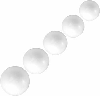 Combi set piepschuim ballen/bollen 50x stuks in 5 formaten - 4/5/6/7 en 8 cm - Vormen/figuren