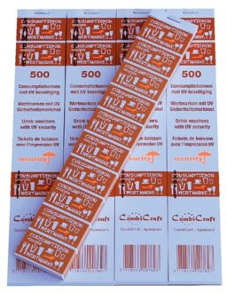 CombiCraft Consumptiebon Combicraft UV beveiliging 500 stuks oranje