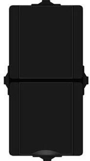 Combinatie Verticaal Proaqa Geaard Ip44 Zwart