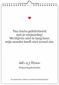 Comello Verjaardagskalender Whats up je boterham