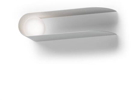 Comet wandlamp, wit, metaal, glas, G9