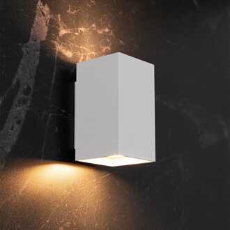 Cometa bianco by LUSENZ - Up and downlight - Rechthoekige wandlamp met mat witte coating