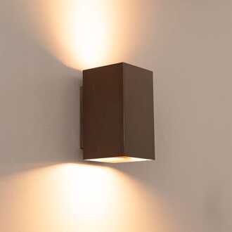 Cometa bronzo m by LUSENZ - Up and downlight - Rechthoekige wandlamp met geborsteld bronzen coating Geborsteld brons