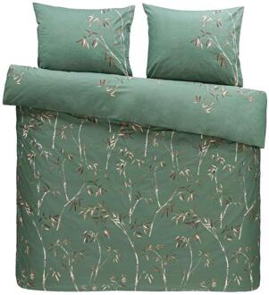 Comfort 2e Halve Prijs Leen Bakker - Dekbedovertrek Muriel - 240x200/220 Cm - Katoen - Groen