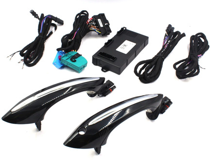Comfort Access Keyless Entry System PKE Car Alarm Central Lock Kit Door Lock For BMW F18 F07 F10 F01 F02 With 2 Chrome Handles