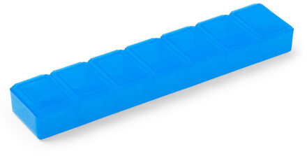 Comfort Aid 1x Medicijnen doos/pillendoos 7 daags blauw 15 cm