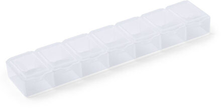 Comfort Aid 1x Medicijnen doos/pillendoos 7 daags transparant 15 cm