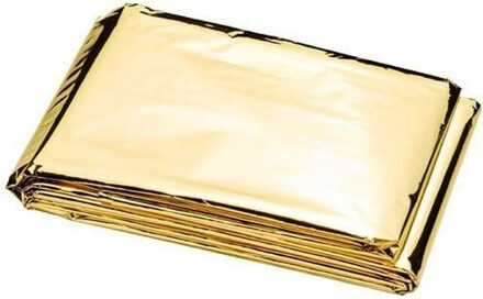 Comfort Aid Nooddeken/reddingsdeken/isolatiedeken - 160 x 210 cm - goud - warmtedeken