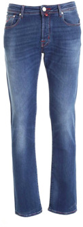 Comfort Blu Slim-fit Jeans Jacob Cohën , Blue , Heren - W36