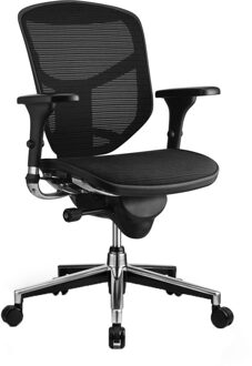 COMFORT bureaustoel Enjoy Classic (zonder hoofdsteun) - Mesh zitting - Zwart