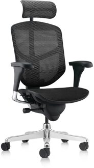 COMFORT bureaustoel Enjoy Classic2 (met hoofdsteun) - Stoffen zitting Zwart