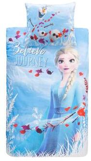 Comfort dekbedovertrek Disney Frozen - lichtblauw - 140x200 cm - Leen Bakker - 200 x 140