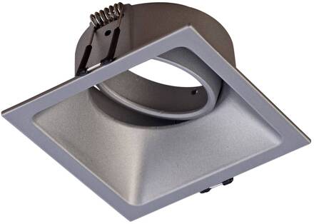 Comfort inbouwlamp, hoekig, aluminium