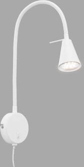 COMFORT LIGHT Wandlamp met Zwanenhals - LED - 4W - incl flexarm - GU10 - Wit