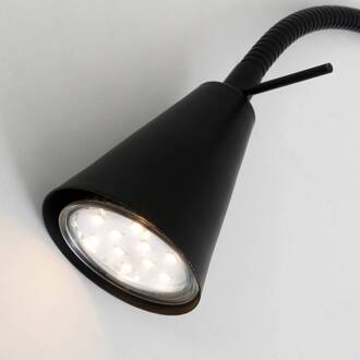COMFORT LIGHT Wandlamp met Zwanenhals - LED - 4W - incl Flexarm - GU10 - Zwart