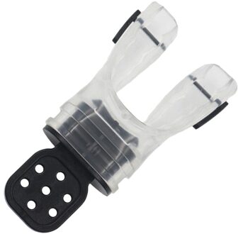 Comfort Silicone Duiken Duik Snorkel Standaard Vormbaar Unisex Bite Mondstuk Regulator Met Tie Wrap-Keuze Van Kleur doorzichtig