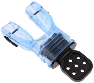 Comfort Silicone Duiken Duik Snorkel Standaard Vormbaar Unisex Bite Mondstuk Regulator Met Tie Wrap-Keuze Van Kleur lucht blauw
