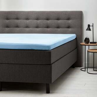 Comfort Topper Hoeslaken - Lichtblauw - 100x200 cm - Jersey Stretch - Fresh & Co
