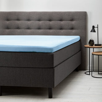 Comfort Topper Hoeslaken - Lichtblauw - 140x200 cm - Jersey Stretch - Fresh & Co