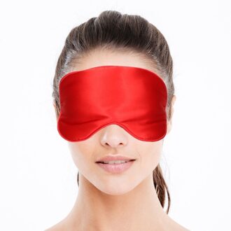 Comfortabel reismasker/ slaapmasker luxe rood - Slaapmaskers