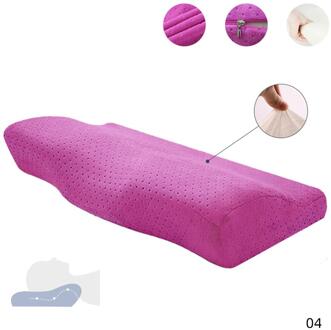 Comfortabele Cervicale Orthopedische Kussens Latex Nek Zorg Traagschuim Slapen Slaapkamer Kussen Hals Ondersteuning Travesseiro paars