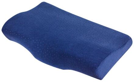 Comfortabele Cervicale Orthopedische Kussens Nek Zorg Traagschuim Slapen Kussen Slaapkamer Kussen 50x30x1 1/6Cm Blauw